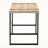 Fella Natural Finish Computer Desk with X-Support Black Metal Leg, 29.81" H X 48.74" W X 23.47" D