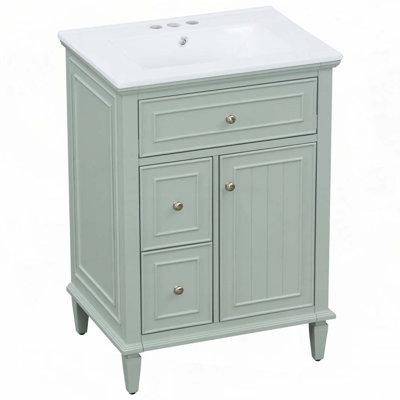 Meuble-lavabo 24 po avec lavabo en céramique