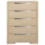 Commode de chambre à coucher 5 tiroirs Mirador