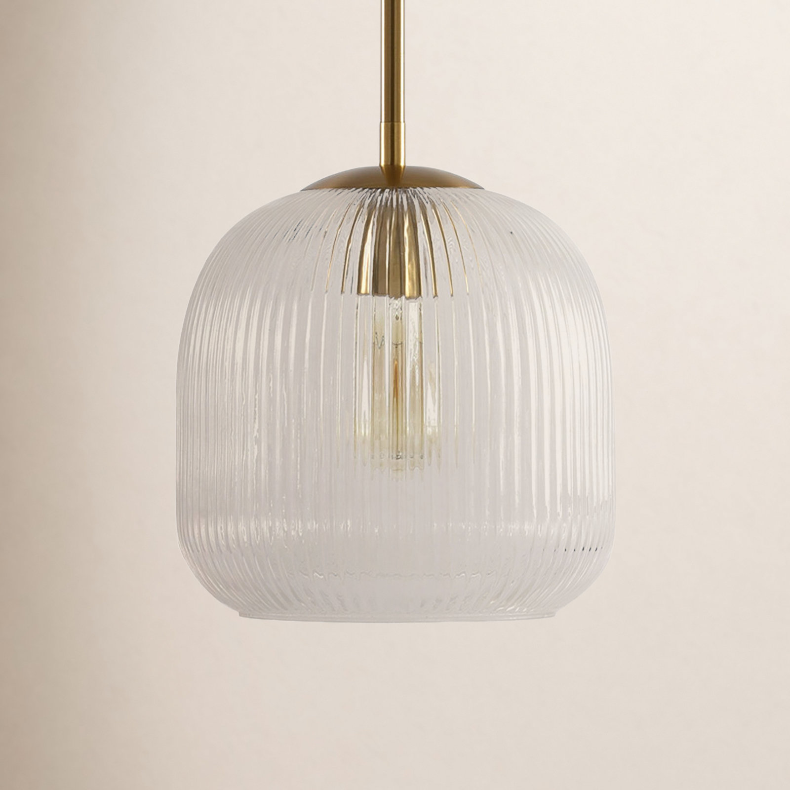1 - Light Single Pendant, Rose Gold