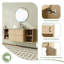 Meuble-lavabo simple mural 54 po avec plateau en pierre reconstituée et portes à fermeture en douceur 54 po