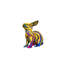 Bronze Color Splash Tie-Dye Sitting Bunny Sculpture
