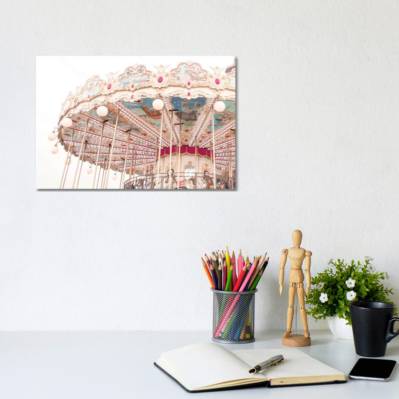 Paris Carousel V by Grace Digital Art Co - Wrapped Canvas Gallery-Wrapped Canvas Giclée, 20.32 cm H x 30.48 cm W