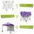 Purple 10x10 FT Pop-Up Canopy Tent with Sidewalls and Vented Roof, Heavy-Duty Outdoor Gazebo with UPF 50+ Sun Protection for Garden, Patio or Camping-126708770-126708768