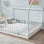 Lit double sur pied avec structure de toit-1491356886