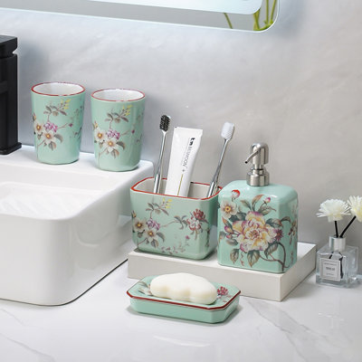 Ceramic Bathroom Accessories Set
