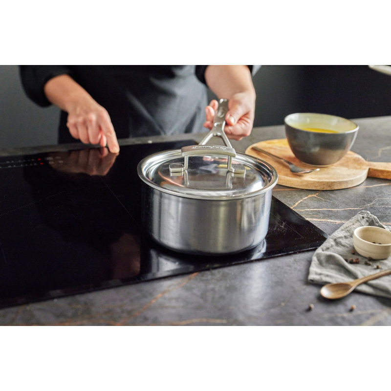 Demeyere Industry 5-Ply 1.5-Qt Stainless Steel Saucepan, 2 quarts