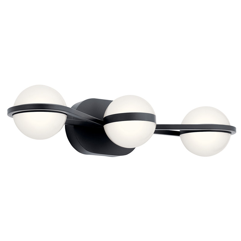 Alvetta 3 - Light LED Vanity Light, Matte Black