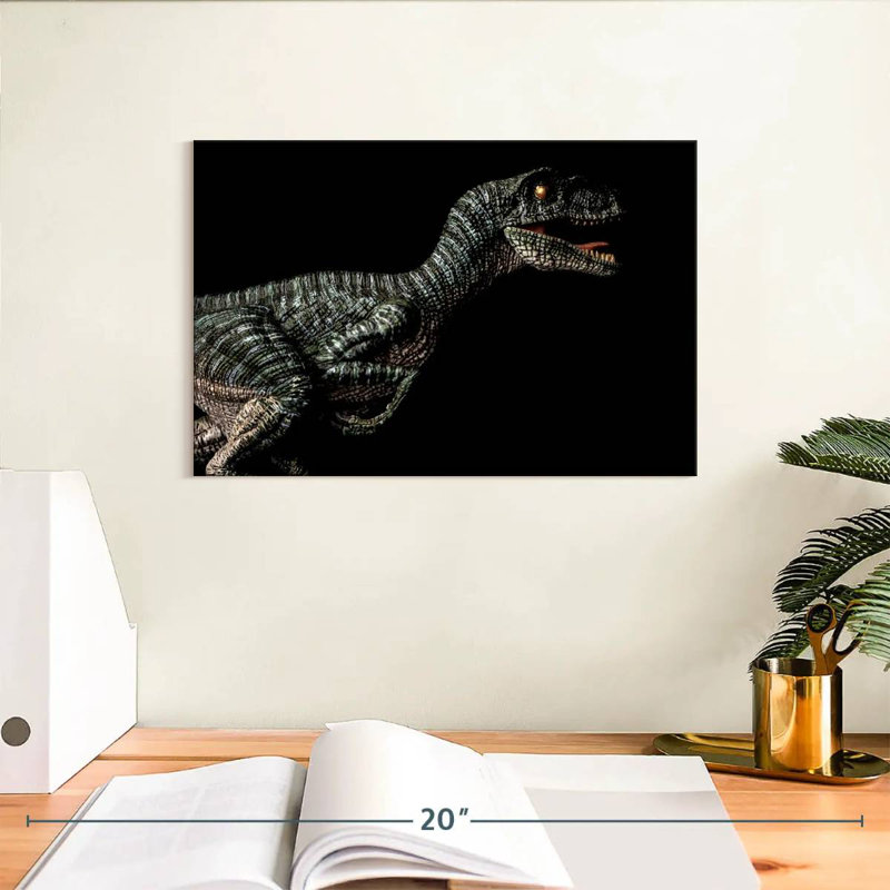 Vicious Velociraptor, 8" H x 12" W