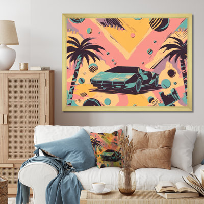 80S Groovy Cars V 80's Groovy Cars V, reproduction sur toile encadrée
