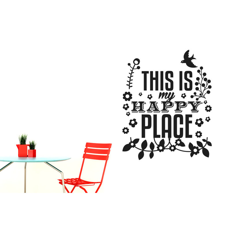 Wall Decal, Black, Medium