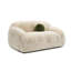 Canapé moelleux de 66 po avec coussin - coussin 2 places rembourré au design minimaliste arrondi, confort moelleux semblable au nuage, rembourrage de soutien pour le salon, la chambre à coucher et la lecture-1405729484-1405729482-1405729485