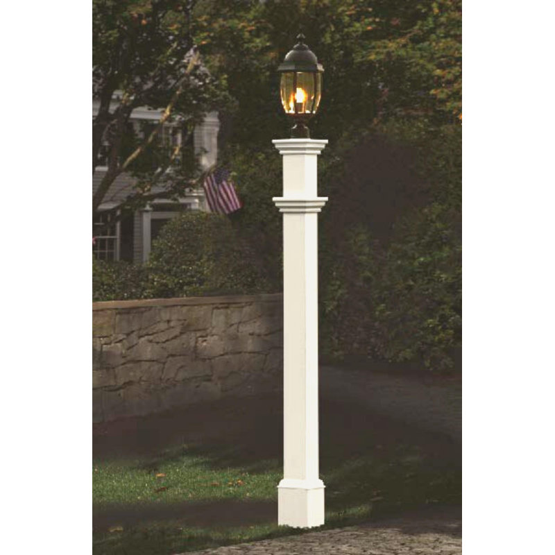 Vita White Vinyl Lamp Post (Post Only) & Reviews | Wayfair