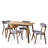Andrew 4 - Person Four Leg Dining Set-2051699850-2051699849