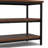 Skyler 60"W Solid Mango Wood Industrial TV Stand for TVs up to 65" with 2 Open Shelves and Metal Frame