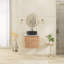 Meuble-lavabo mural simple 23,6 po avec dessus en pierre reconstituée-653915614