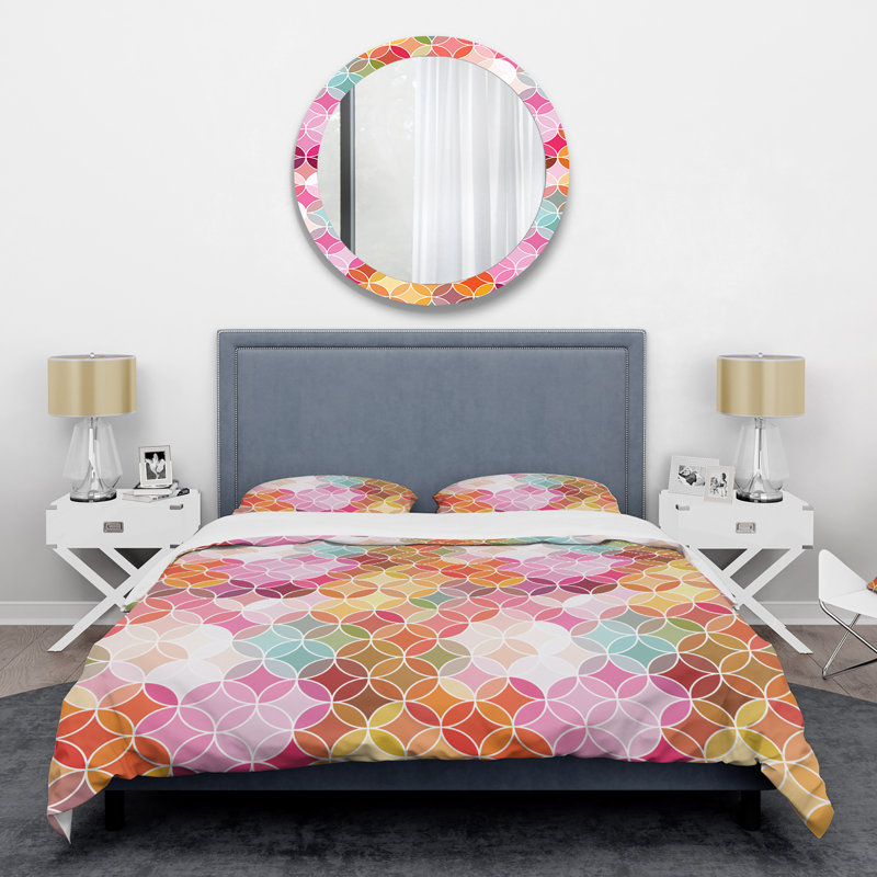 Ensemble de housse de couette al Retro II Mid-Century, Housse de couette très grand et 2 taies