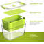 Contenant de rangement pour fruits et légumes, paquet de 4 contenants frais pour réfrigérateur avec couvercles Organisateur de réfrigérateur de produits sans BPA pour le rangement des fruits, légumes, baies et viandes Keep Fresh Longer-316902517