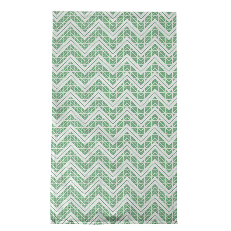 Stephenie Tea Towel Kitchen Towel, Light Green/White/Gray, Poly Twill