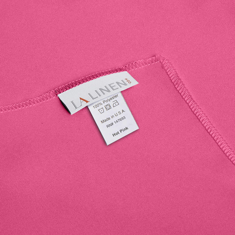 Wayfair Basics® Fisher Solid Colour Square Tablecloth, Hot Pink, 52" Square