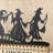 18"L Halloween Wooden & Metal Dancing Witch Silhouette Countdown Table Sign