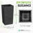Tierra Verde Citadel Horizon Self Watering Square Planter, Black-1127164624