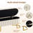 Velvet Upholstered Storage Bench with Horseshoe-Shaped Metal Legs for Living Room: Stylish and Functional Bed-End Solution-1771944741