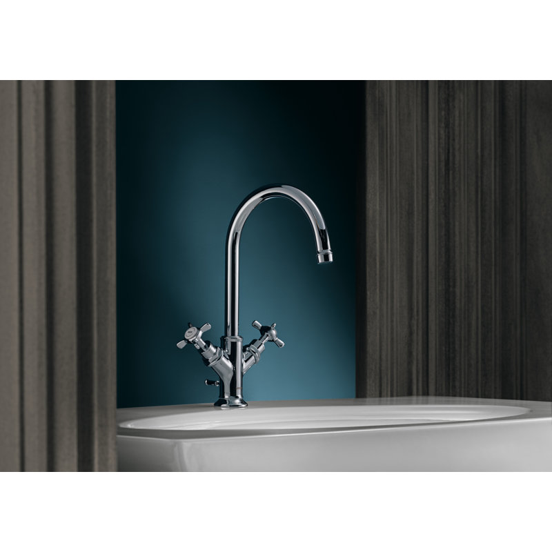 AXOR Montreux Single Hole Bathroom Faucet, Brushed Nickel