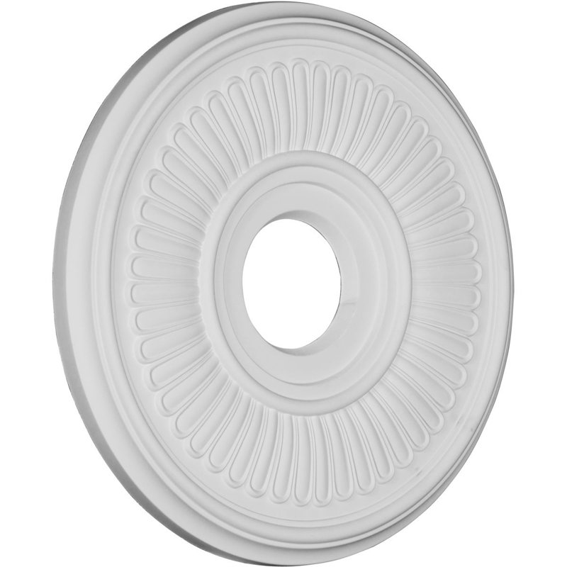 Médaillon de plafond en PVC H 10 po x l 10 po x P 0,75 po CMPAT