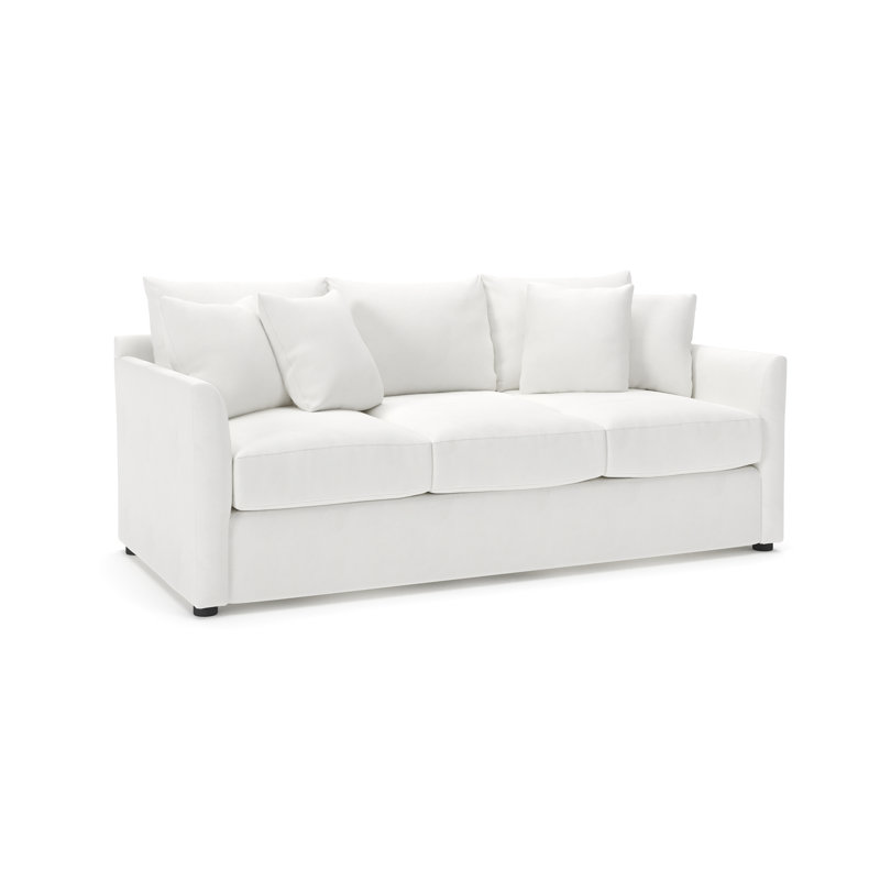 Canapé Cecelia, Blanc décoloré classique
