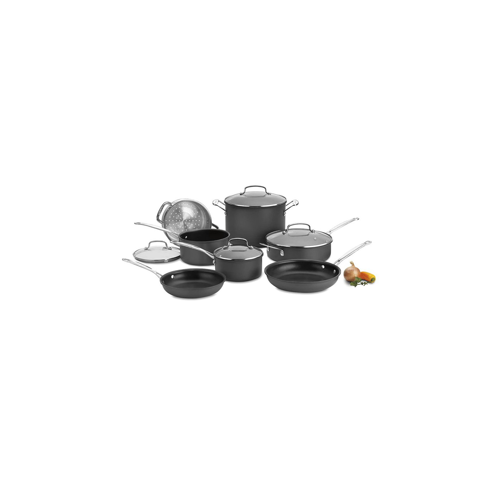Cuisinart Chef's Classic 11 Piece Non Stick Hard-Anodized Cookware Set