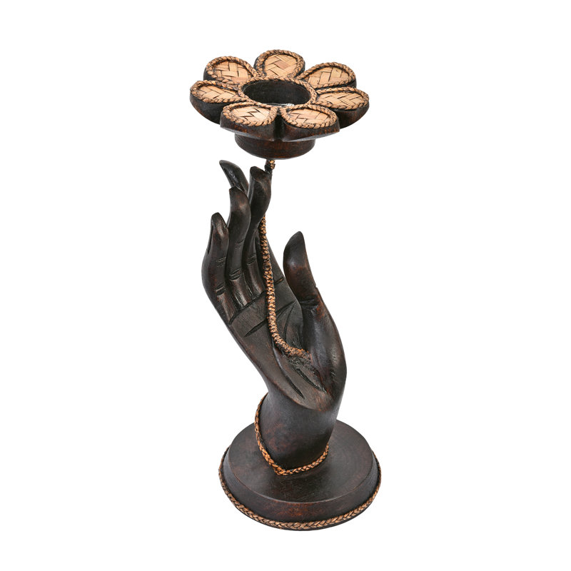 Porte-bougie en bois