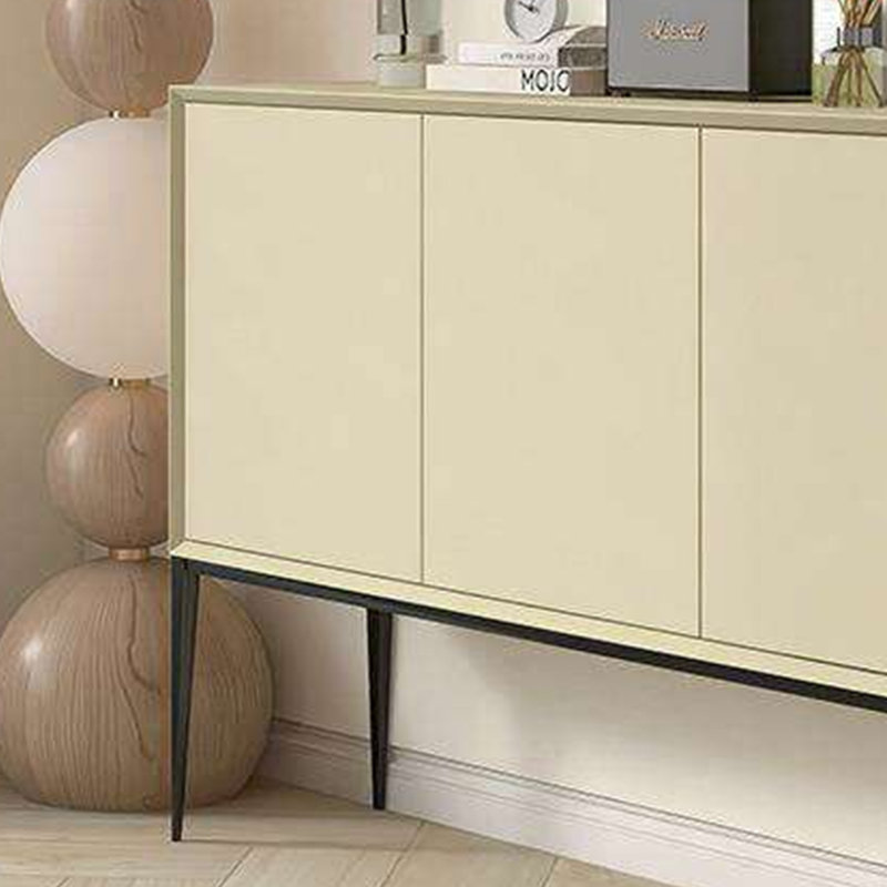 Armoire de salle à manger italienne minimaliste peinte, Noir / Jaune