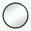 Miroir circulaire 32 "avec cadre