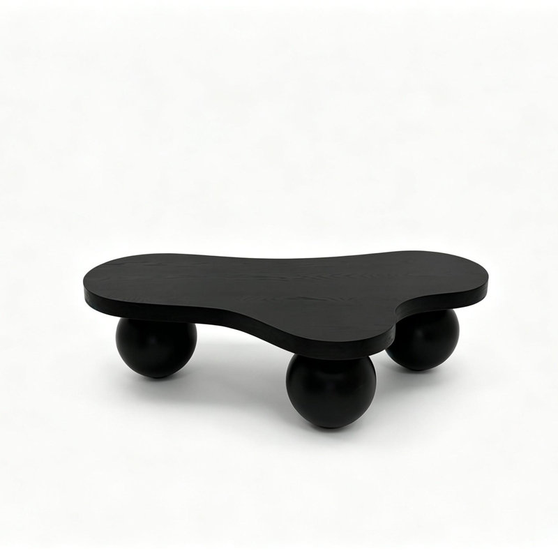 Table basse 46 po Cool Funky Unique Unique, Black
