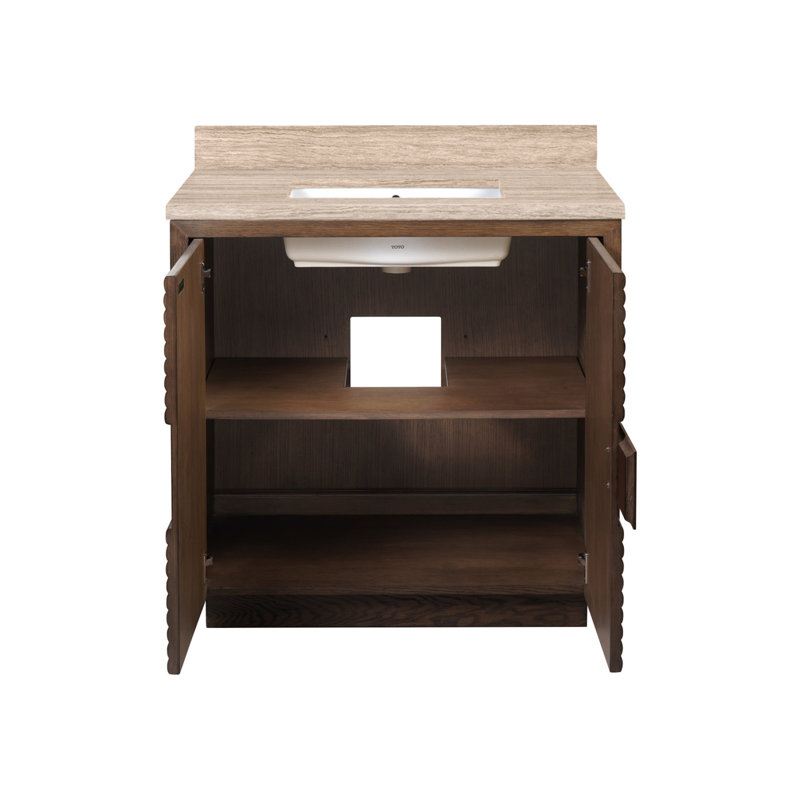 Morombe 36" Center Single Bathroom Vanity with Vanity Top