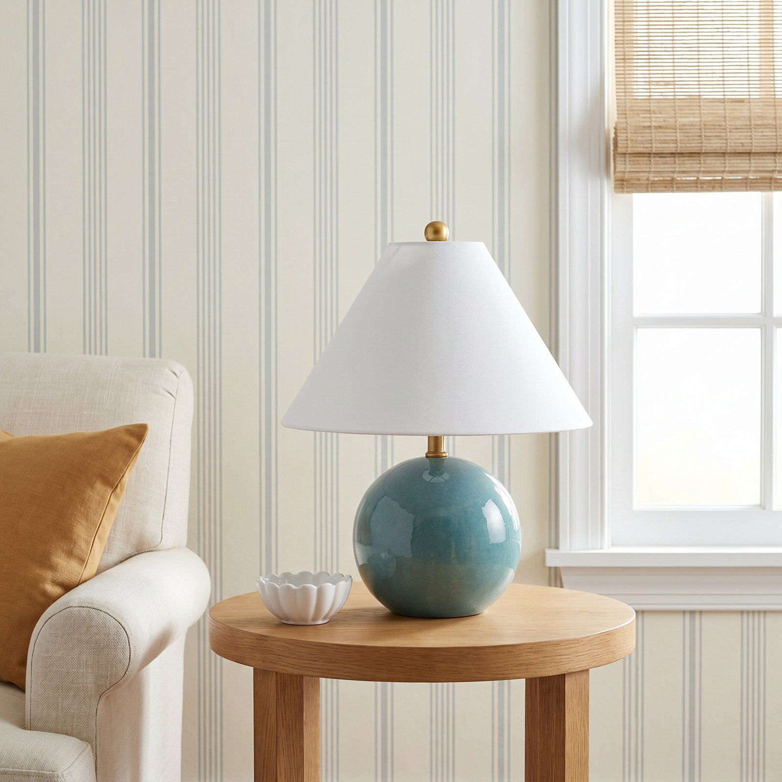 Blue Ceramic Table Lamp