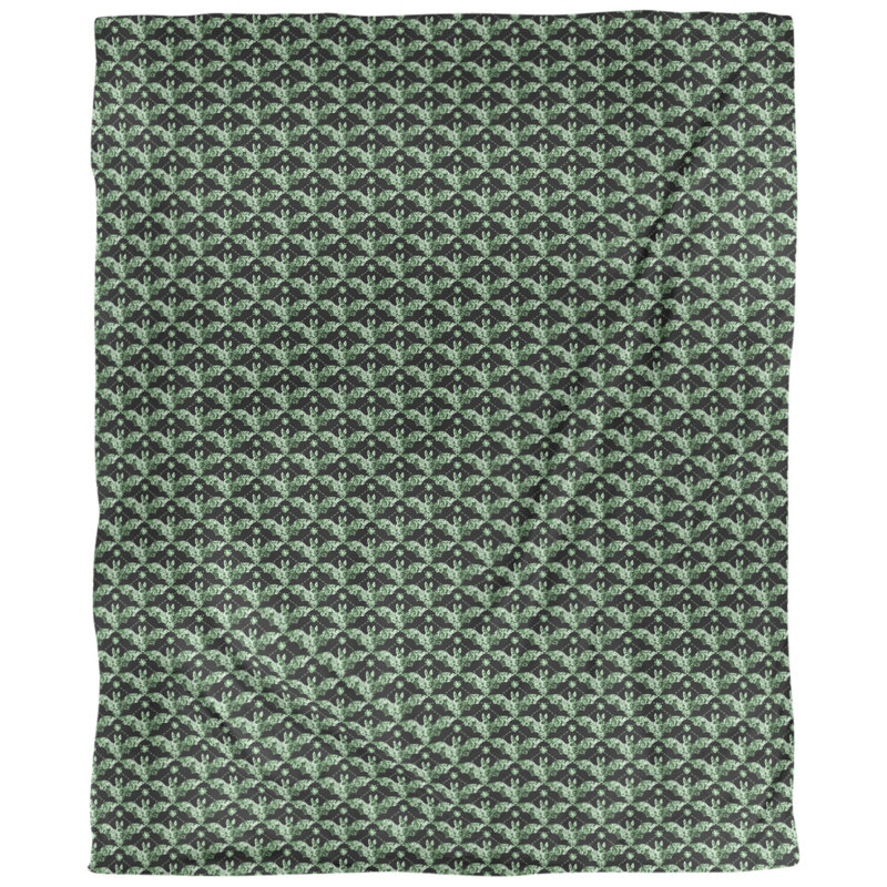 Tissu de la roussettes, Vert, L 56 po x l 36 po, Coton peigné de base