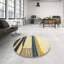 Tapis abstrait vert / beige Warre-519899777