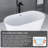 55" Acrylic Freestanding Soaking Bathtub