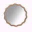 Miroir mural rond en bois