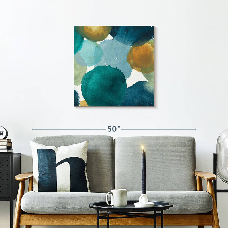 Filigrane Avery bleu sarcelle carré II