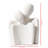 Minimalist Ceramic Couple Embracing Statues, White Art Piece For Table Decor (set Of 2)