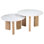 Bryn Banswara Marble Coffee Table, White Marble (Set of 2)