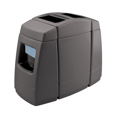 Poubelle à plusieurs compartiments à 2 côtés 55 gallons Islander Series