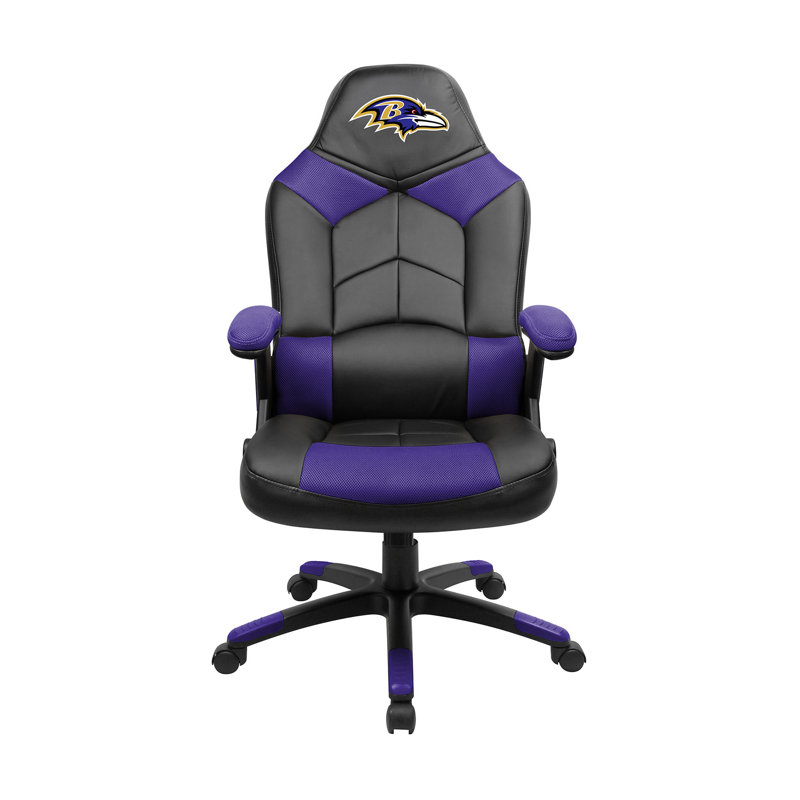 NFL Oversized Gaming Chair, Black/Purple and Baltimore Ravensand