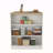 Kitchen Counter Dining Table ,Two Legs, Three Side Shelves