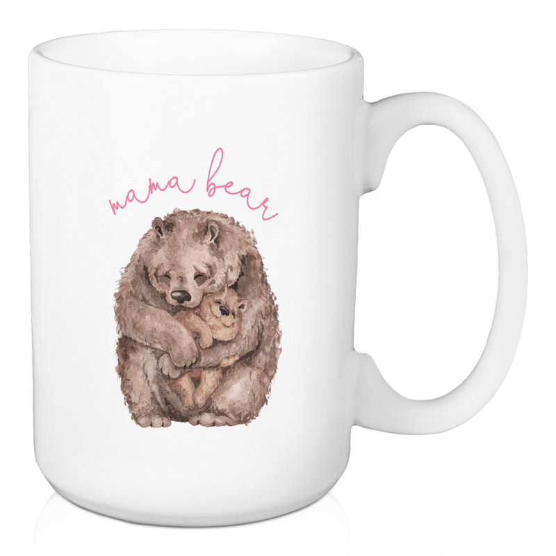 Grande tasse à café en céramique ours maman Fulton