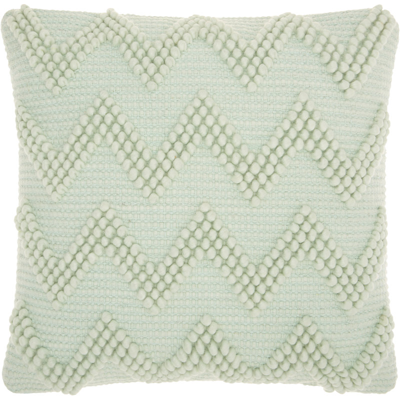  Housse et insert de coussin carré, Carrée, Écume de mer, H 20 po x l 20 po x P 6 po