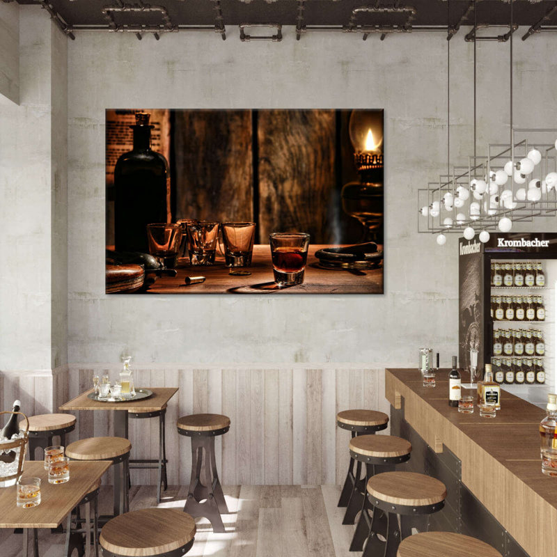 «Vintage Irish Whiskey», reproduction sur toile tendue, H 8 po x l 12 po x P 1 po
